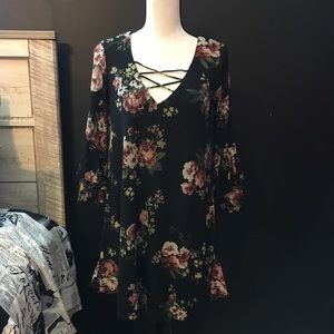 2/$20 Bell Sleeve Floral Dress